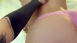 naughty girls are kissing and licking pussies with buttplugs