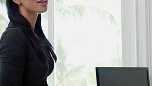Naughty Brunette Aidra Fox Meets Her Lawyer In The Office