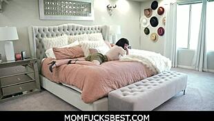 Momfucksbest features Nicole Aria as the new man of the house in taboo fantasy