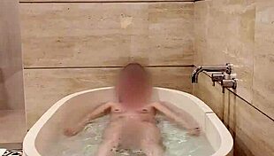 Watch this beautiful japanese college student bathing