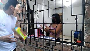 i offered sex toys to this horny woman, and she started masturbatin' right there!