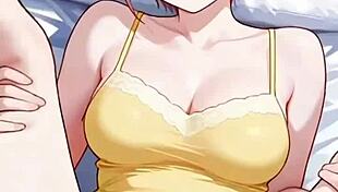 Fantasy Waifu Gently Stretches in Anime Scene