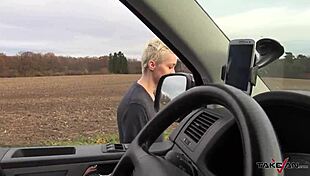 Giving her wet pussy for a ride home seems like a cheap and fair trade