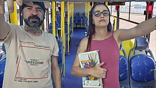 Student encounters old man on public bus in reality setting