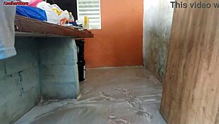 Wife Out, Maid Handles The Situation In The House