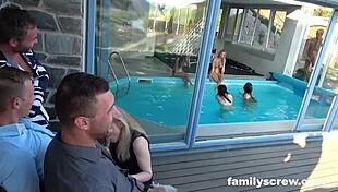 Fucked Up Family Throws Intense Doggystyle Party By The Pool