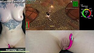 twitch egirl plays tropical monster girls with cum on pussy