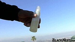 Brunette model gets a creampie from a bbc