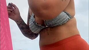 i'm at the beach, my pussy's all swollen and wet, ready for some cock!