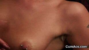 Sexy Centerfold Endures Extreme Bukkake Facial, Devouring Every Drop Of Jizz