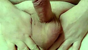 Nylonjunge's hard cock throbs in slow motion.