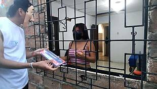 i offered sex toys to this horny woman, and she started masturbatin' right there!