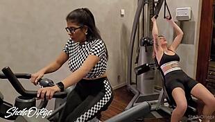 Amateur Lesbians With Big Tits Get Hot In Gym And Fuck In Bathroom