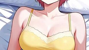 Fantasy Waifu Gently Stretches in Anime Scene