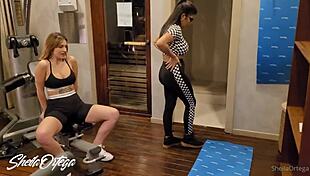 Amateur Lesbians With Big Tits Get Hot In Gym And Fuck In Bathroom