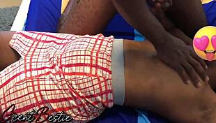 Regular romance breast massage with moaning passion