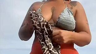 i'm at the beach, my pussy's all swollen and wet, ready for some cock!