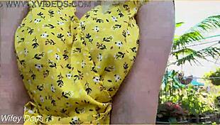 i love my wifey in that cute summer dress braless