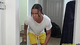 jaymee green's stepbro sneaked up and peeped on her getting fucked in missionary 😏