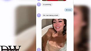 Watch the old tattooed slut clean up after cuckold creampie with monster cock