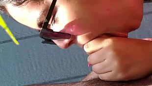 Intense Outdoor Deepthroat Blowjob By BBW Latina With Gagging