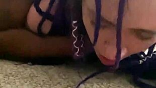 submissive girl moans black lives matter during black cock breaking