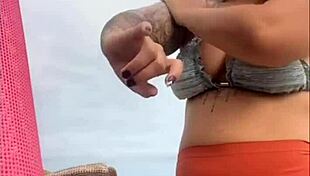 i'm at the beach, my pussy's all swollen and wet, ready for some cock!