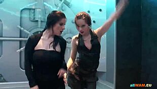 hot euro babes perform softcore dance moves