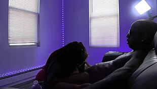 Sucking that hard BBC deepthroat with big tits and cum in mouth