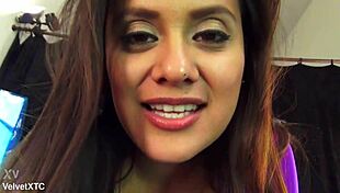 Petite Girl's Casting Involves Teasing, Clothes Ripping, And Striptease With Dirty Talk