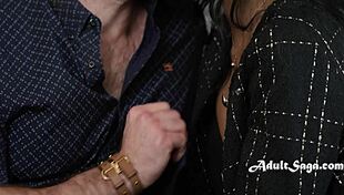 Handsome white guy gets intimate with ebony date 😍