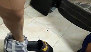 Perverted Step-Nephew Fucks Mature Colombian While Washing Dishes