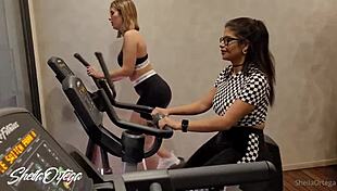 Amateur Lesbians With Big Tits Get Hot In Gym And Fuck In Bathroom