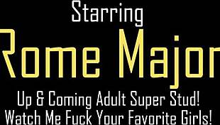 Romp a Stomp as Rome Major slams big booty Latina Miss Raquel in wild interracial doggystyle.