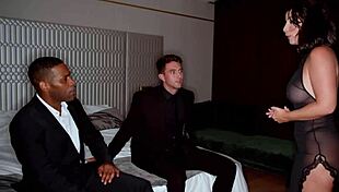 interracial threesome with la sirena 69 learning hot moves