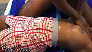 Regular romance breast massage with moaning passion