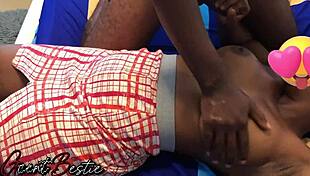 Regular romance breast massage with moaning passion