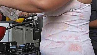 Pregnant Woman Shows Off Her Big Ass And Mature Body To Young 18+ Admirers!