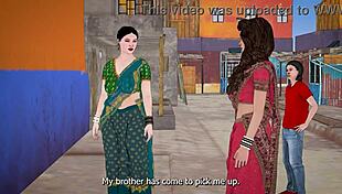 Indian desi savita bhabhi's pussy hunger satiated by the neighbor hindi audio