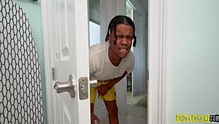 jaymee green's stepbro sneaked up and peeped on her getting fucked in missionary 😏