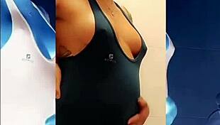 Damn, This Pregnant Colombian Babe Flashes And Loves Her Fetish In Homemade Video!