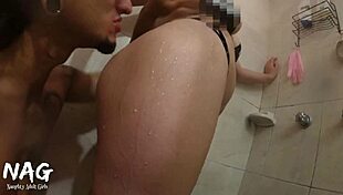 stepsister tempts me in the bathroom, i couldn't resist