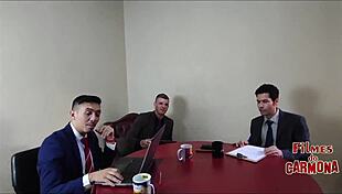 Milf Employee Tests Sofa