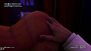 Ebony Babe Rips Clothes in GTA Online Striptease