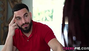 Young Ebony Teen Seduces Older Man