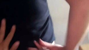 latina wife at holiday party cheats publicly with prostitute in outdoor fucking