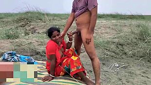 outdoor couple fucks in missionary and bent over positions