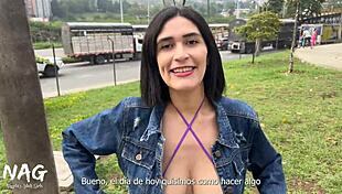 Jade Mercury Teases Guy For Public Outdoor Fuck