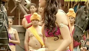 Kecantikan gemuk riang tunjuk tindik pusat dalam