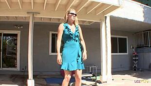 Blonde Mature Lesbian LOVES to EAT Teen 18+ Pussy